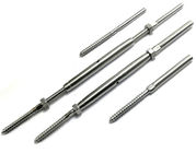 304 316 Komponen Kabel Stainless Steel Railing / Turnbuckle Dengan rintisan Berakhir