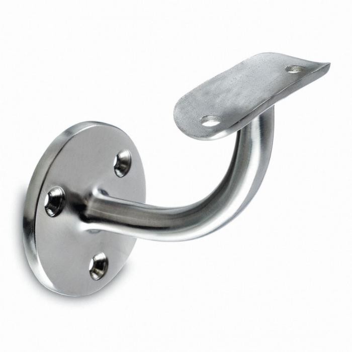 Konektor Pegangan Kayu Satin / Cermin, Braket Dinding Stainless Steel