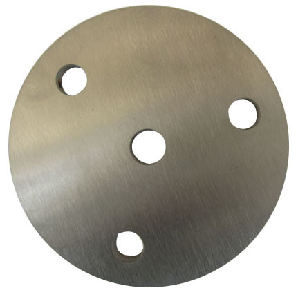 Dasar Bulat Stainless Steel dengan 3 Lubang untuk Dukungan Pipa / Bracket