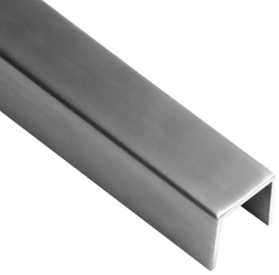 Stainless Steel Saluran U 6mm - 21mm Ketebalan Kaca Balustrade Kompatibel