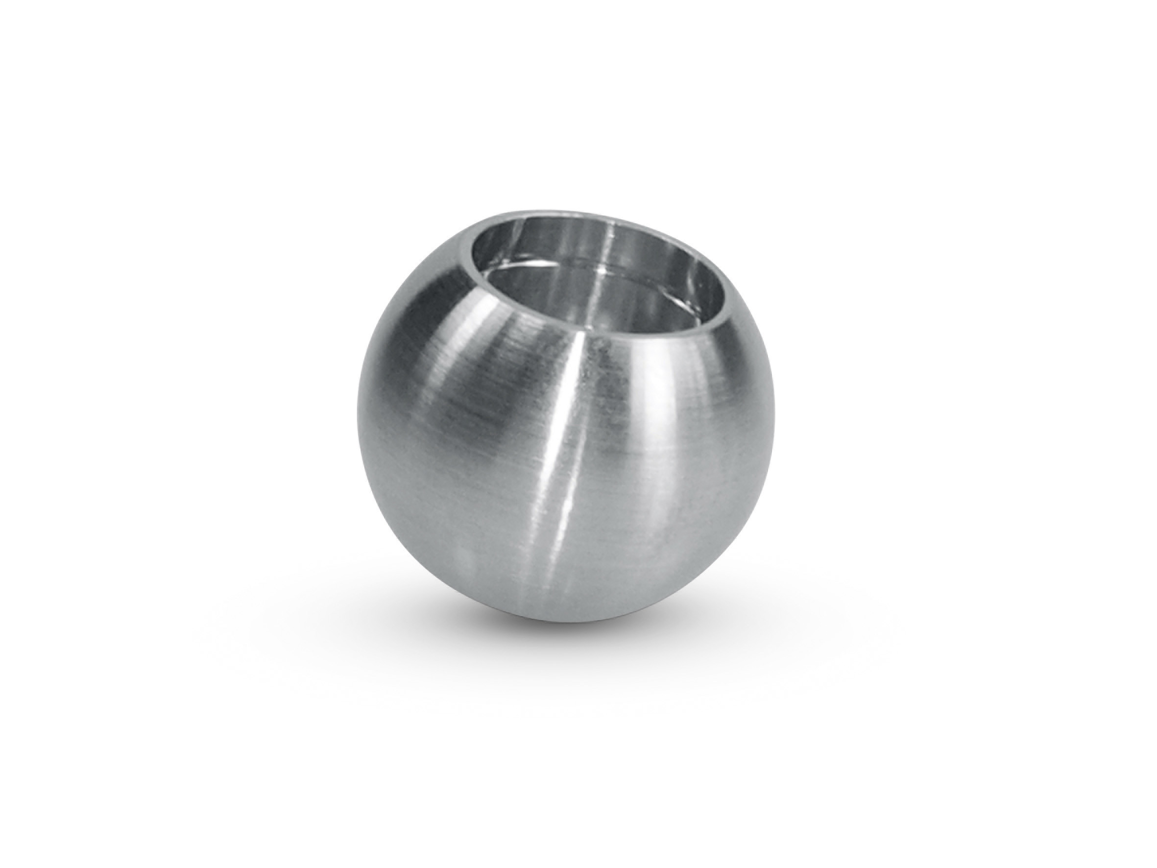 Bola Ujung Batang yang Disikat / Dipoles Untuk Pagar Balkon Stainless Steel
