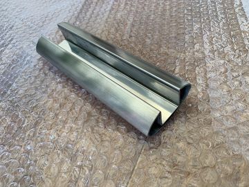 Oval Slotted Stainless Steel Tubing Untuk Pagar Tangga Kaca / Langkan